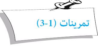 تمرينات (1 - 3)