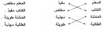 توصيل كلمات وتكوين جمل